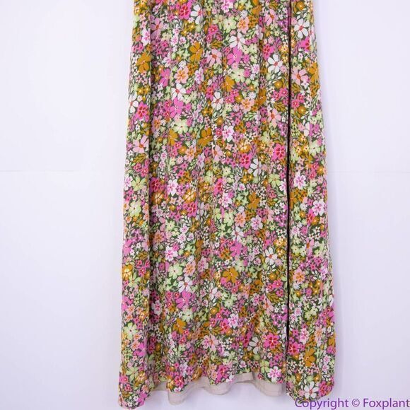 Lost + Wander Anthropologie Women's Floral Getaway Island‎ Midi Dress, M - Picture 9 of 16